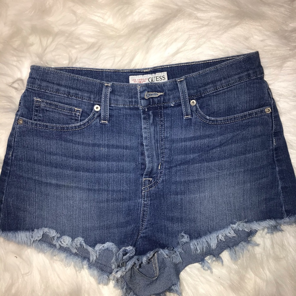 Guess Fray Jean Shorts